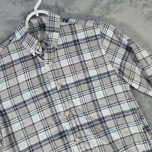 J.Crew Vintage Oxford Button‎ Down Plaid Shirt Long Sleeve Casual XS